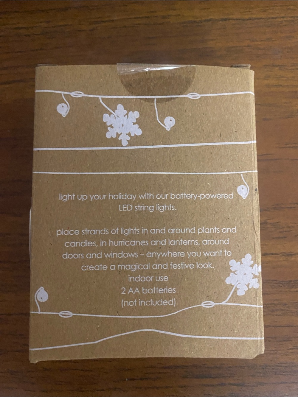 Tag Gold Snowflake LED String Lights - Picture 4 of 7